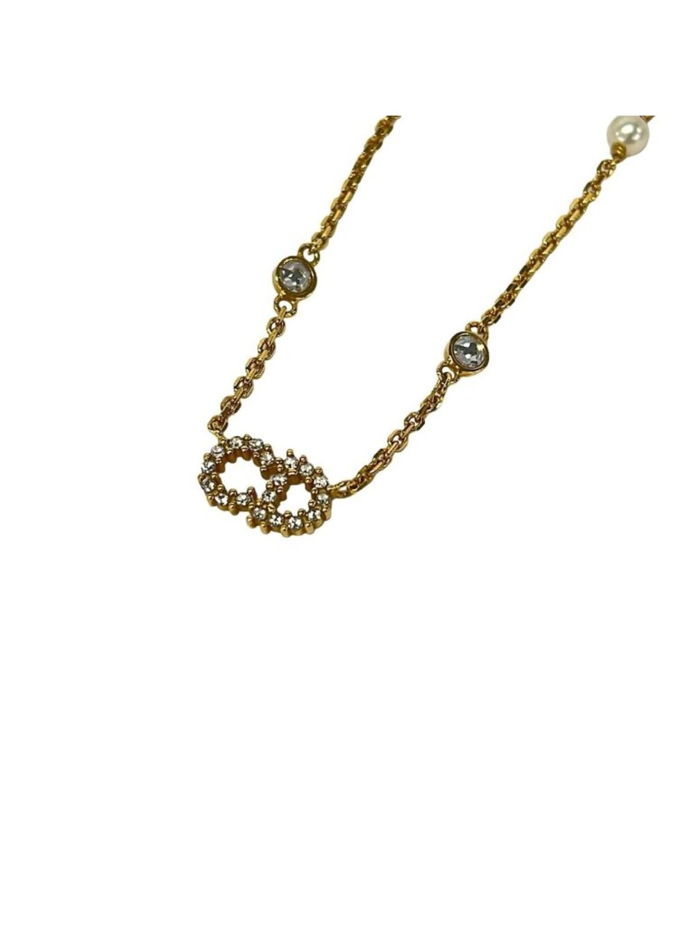 Dior Necklace Gold CD Logo